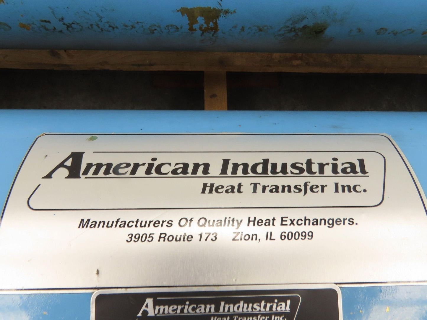 American Industrial AB-1606-D4-FP Oil Cooler Shell & Tube Heat Exchanger 4-Pass