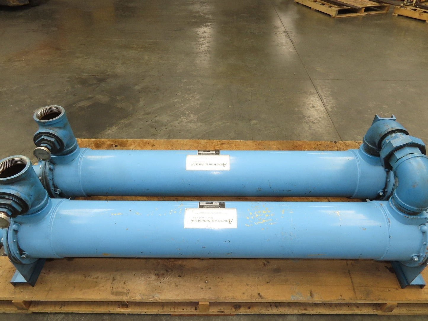 American Industrial AB-1606-D4-FP Oil Cooler Shell & Tube Heat Exchanger 4-Pass