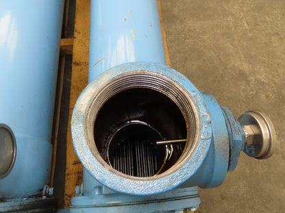 American Industrial AB-1606-D4-FP Oil Cooler Shell & Tube Heat Exchanger 4-Pass