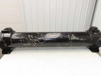 ITT Oil Cooler Shell & Tube Heat Exchanger 2-Pass 2x3" NPT 55"L