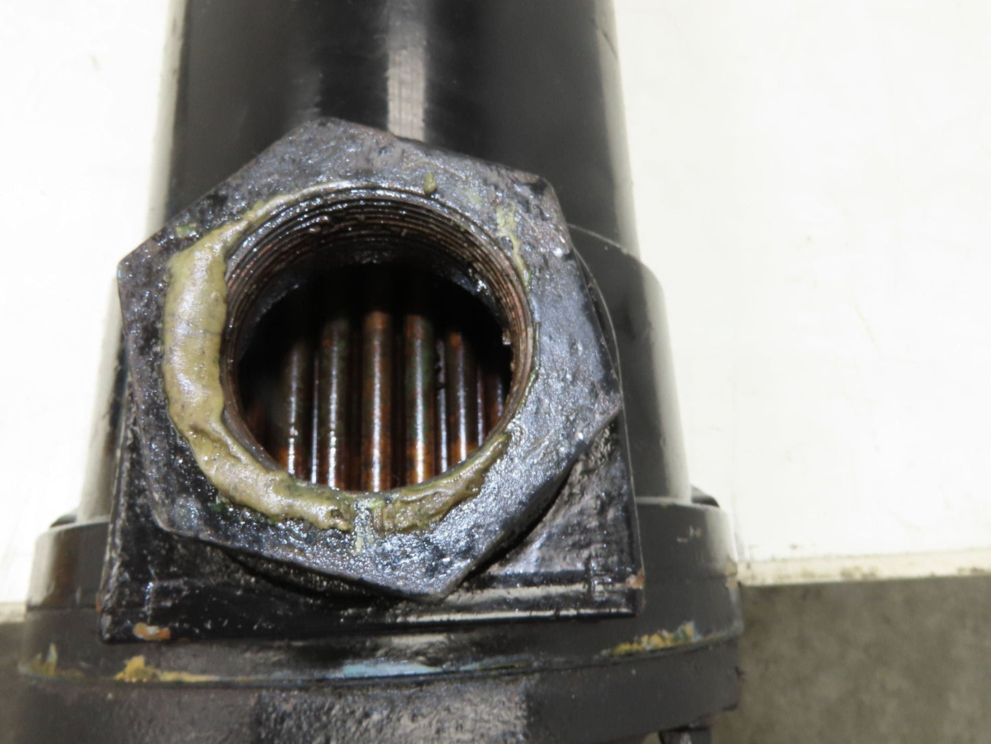 ITT Oil Cooler Shell & Tube Heat Exchanger 2-Pass 2x3" NPT 55"L