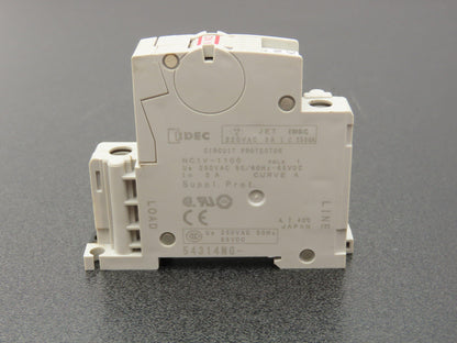 IDEC NC1V-1100 Circuit Breaker 2A 3A 220vAC/65vDC 1-Pole Lot of 12