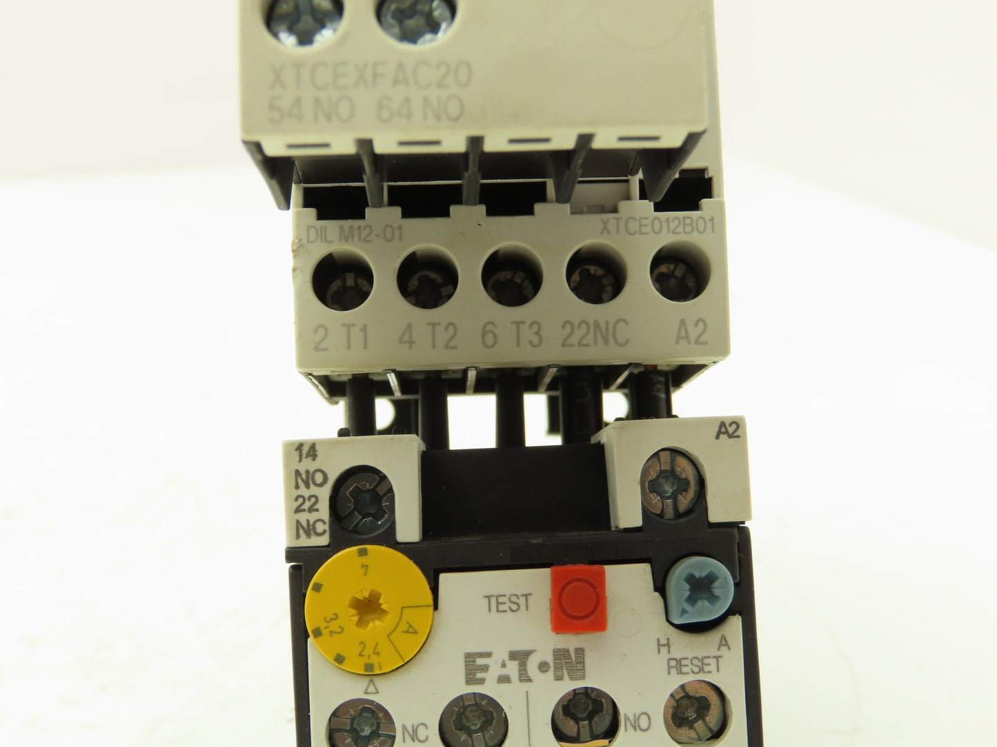 Eaton XTCEXFAC20 | XTCE012B01 | XTOB004BC1 Overload Relay Contactor 2.4-4A