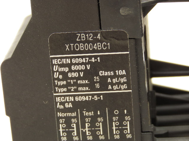 Eaton XTCEXFAC20 | XTCE012B01 | XTOB004BC1 Overload Relay Contactor 2.4-4A