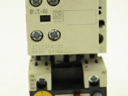 Eaton XTCEXFAC20 | XTCE012B01 | XTOB004BC1 Overload Relay Contactor 2.4-4A