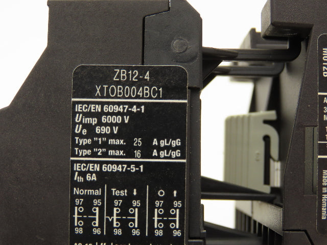 Eaton XTOB004BC1 Overload Relay Reversing Contactor 2.4-4A