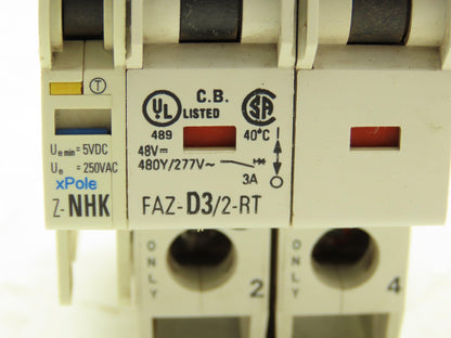 Eaton Z-NHK | FAZ-D3/2-RT Circuit Breaker Auxiliary Contact 2-Pole Lot of 8
