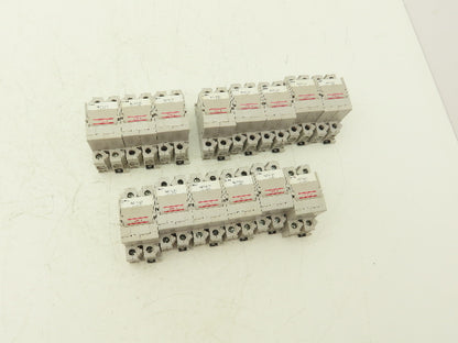 IDEC NC1V-2100 Circuit Breaker 2-Pole 220vAC/125vDC 5A 10A 20A Lot of 14