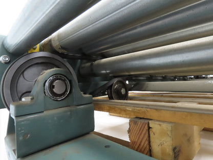 Hytrol 24"x 60" Accumulation Roller Conveyor 21"BF V-Belt End Drive 1Hp 230/460V