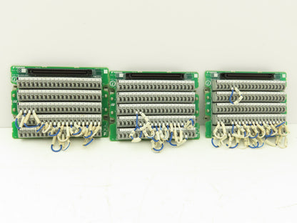 Yaskawa YWP-AH Cable Connector Terminal 100 Pin Rev A DIN Mountable Lot of 3