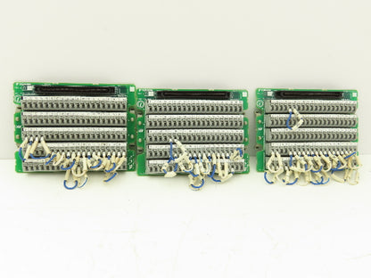 Yaskawa YWP-AH Cable Connector Terminal 100 Pin Rev A DIN Mountable Lot of 3