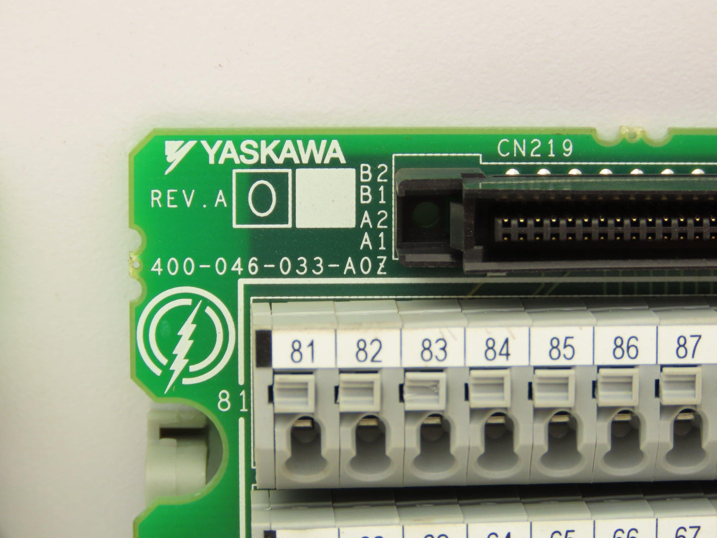 Yaskawa YWP-AH Cable Connector Terminal 100 Pin Rev A DIN Mountable Lot of 3