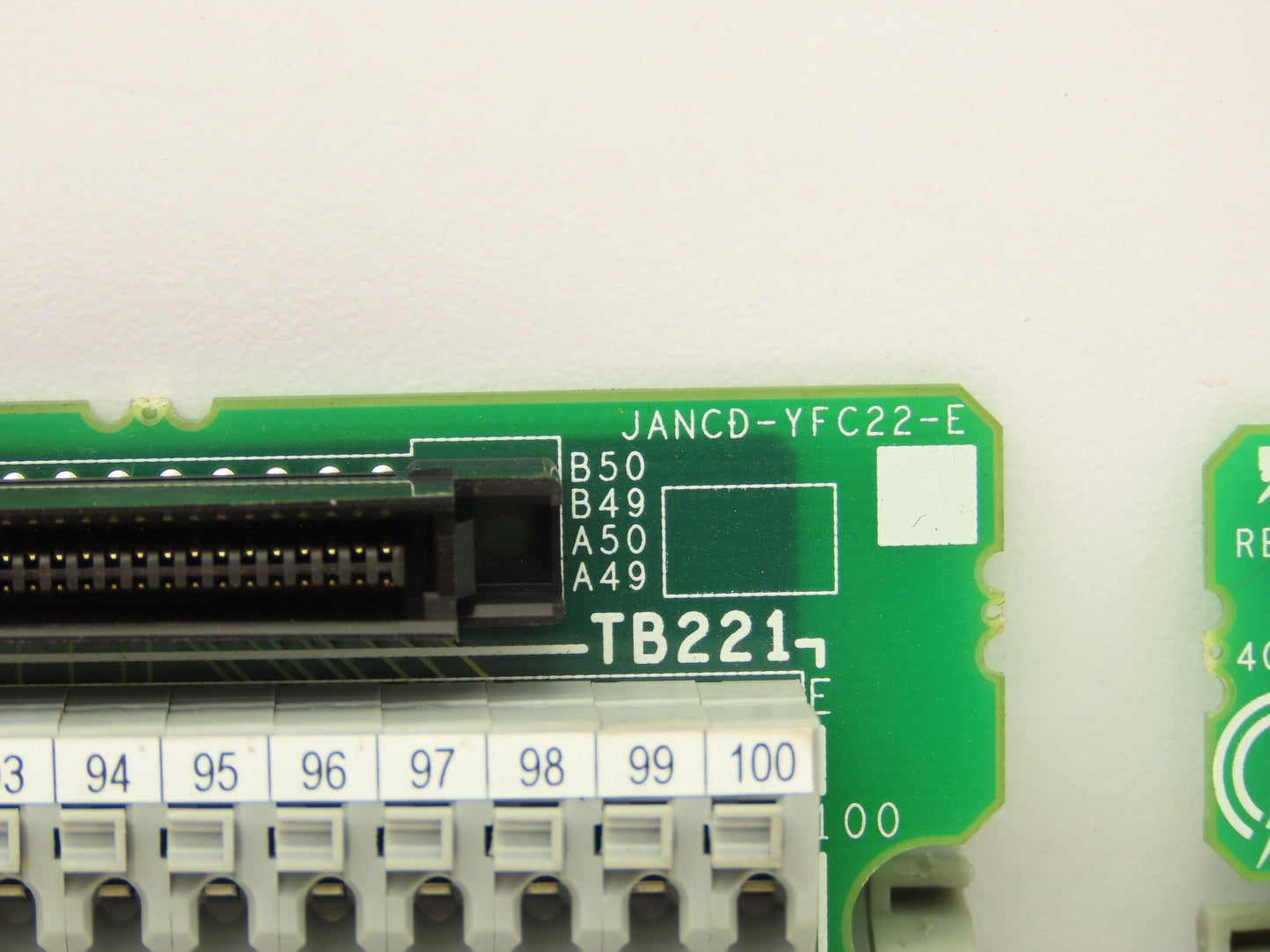 Yaskawa YWP-AH Cable Connector Terminal 100 Pin Rev A DIN Mountable Lot of 3