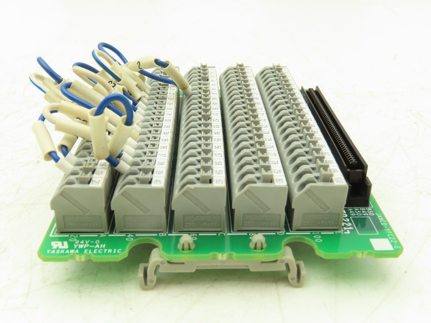 Yaskawa YWP-AH Cable Connector Terminal 100 Pin Rev A DIN Mountable Lot of 3