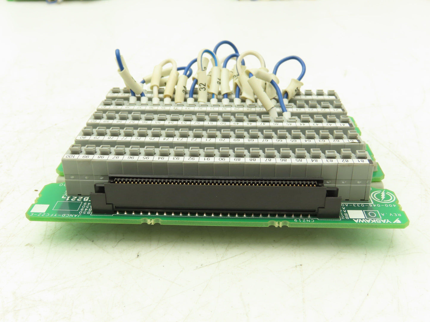 Yaskawa YWP-AH Cable Connector Terminal 100 Pin Rev A DIN Mountable Lot of 3