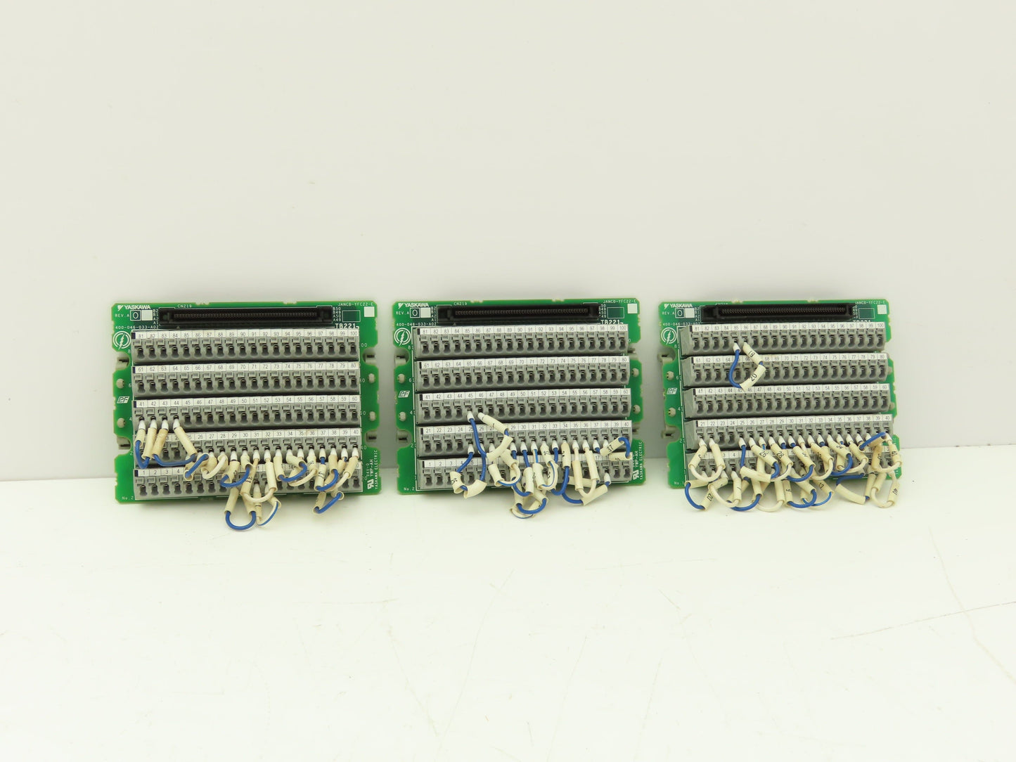 Yaskawa YWP-AH Cable Connector Terminal 100 Pin Rev A DIN Mountable Lot of 3