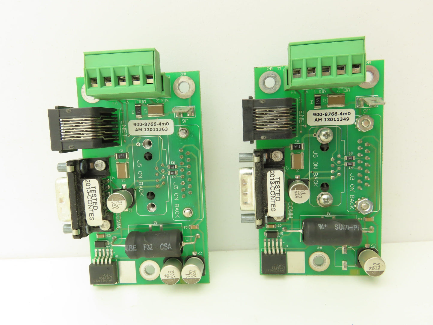 Medar 900-8766-4m0 Serial Ethernet Communication Module Interface Lot of 2