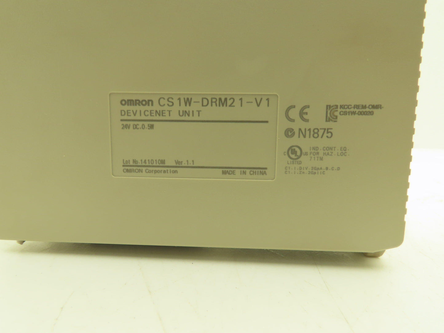 Omron CS1W-DRM21-V1 DeviceNet Unit 24VDC 0.5W Ver 1.1 Lot of 3