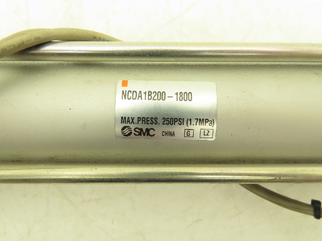 SMC NCDA1B2001800 Double Acting Pneumatic Air Cylinder 2" Bore 18" Stroke 250PSI