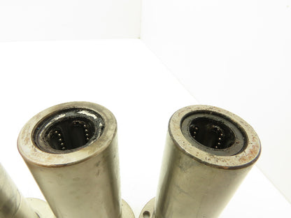 Misumi LHKRLF20 Flanged Linear Bearing 20mm ID 120mm Overall Length 4 Hole Round