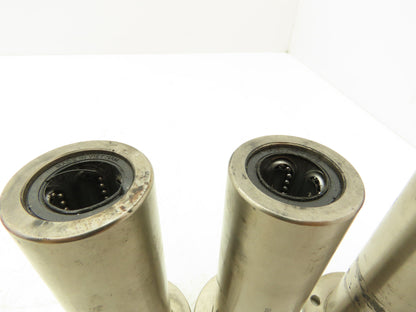 Misumi LHKRLF20 Flanged Linear Bearing 20mm ID 120mm Overall Length 4 Hole Round