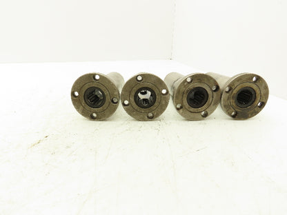 Misumi LHKRLF20 Flanged Linear Bearing 20mm ID 120mm Overall Length 4 Hole Round
