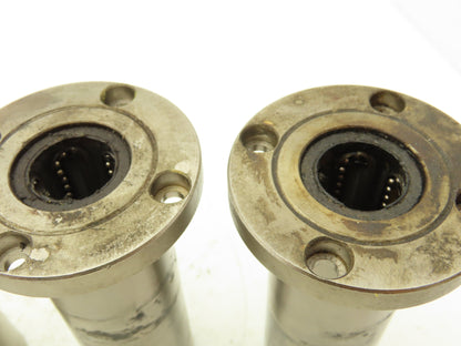 Misumi LHKRLF20 Flanged Linear Bearing 20mm ID 120mm Overall Length 4 Hole Round