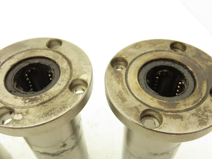 Misumi LHKRLF20 Flanged Linear Bearing 20mm ID 120mm Overall Length 4 Hole Round