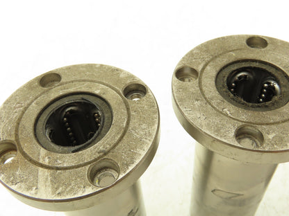 Misumi LHKRLF20 Flanged Linear Bearing 20mm ID 120mm Overall Length 4 Hole Round