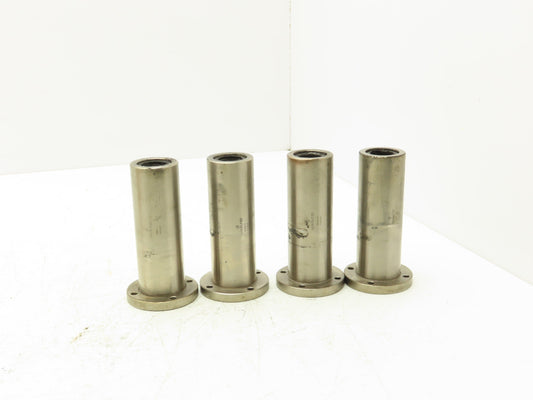 Misumi LHKRLF20 Flanged Linear Bearing 20mm ID 120mm Overall Length 4 Hole Round