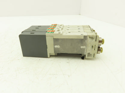 SMC SQ2231D-5D1-C8 Pneumatic 5 Port 2 Pos Double Solenoid Valve 24VDC Lot of 4