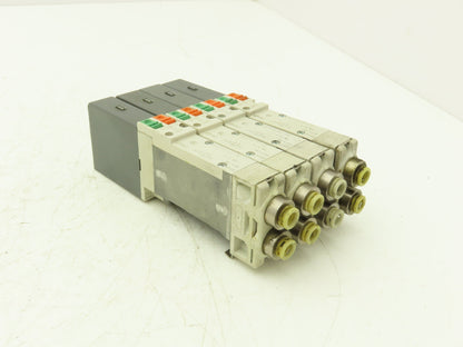 SMC SQ2231D-5D1-C8 Pneumatic 5 Port 2 Pos Double Solenoid Valve 24VDC Lot of 4