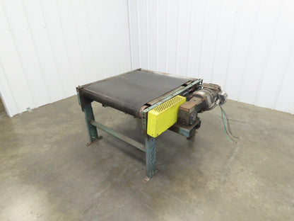 Roach 33"x 36" Slider Bed Conveyor 27" Belt .5Hp 230/460V 3PH End Drive 55 FPM