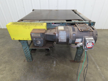 Roach 33"x 36" Slider Bed Conveyor 27" Belt .5Hp 230/460V 3PH End Drive 55 FPM