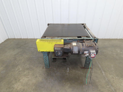 Roach 33"x 36" Slider Bed Conveyor 27" Belt .5Hp 230/460V 3PH End Drive 55 FPM