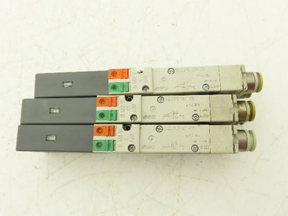 SMC SQ2231D-5D1-C8 Pneumatic 5 Port 2 Pos. Double Solenoid Valve 24V Lot of 3