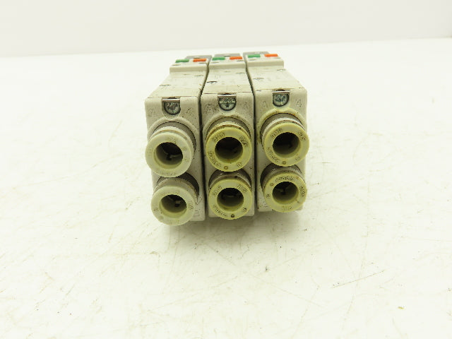 SMC SQ2231D-5D1-C8 Pneumatic 5 Port 2 Pos. Double Solenoid Valve 24V Lot of 3