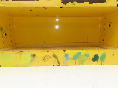 Justrite 25801 Yellow Flammable Safety Cabinet 12 Gallon Liquid Piggyback
