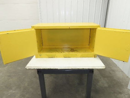 Eagle ADD-15 Yellow Flammable Safety Cabinet 15 Gallon Liquid Piggyback
