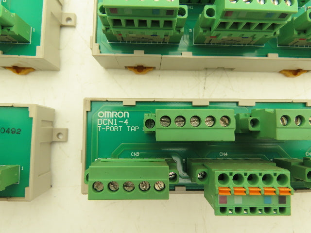 Omron DCN1-4 T-Port Tap DIN Mountable Terminal Lot of 6