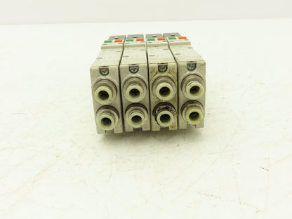 SMC SQ2231D-5D1-C6 Pneumatic 5 Port 2 Pos. Double Solenoid Valve 24V Lot of 4