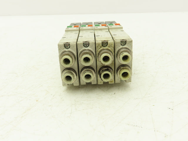SMC SQ2231D-5D1-C6 Pneumatic 5 Port 2 Pos. Double Solenoid Valve 24V Lot of 4
