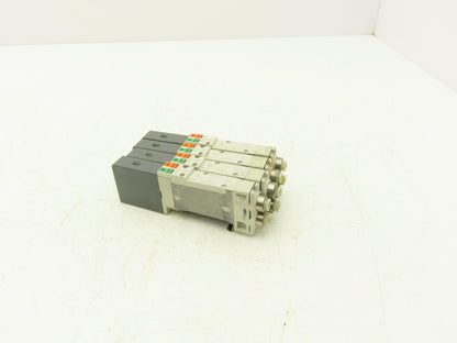 SMC SQ2231D-5D1-C6 Pneumatic 5 Port 2 Pos. Double Solenoid Valve 24V Lot of 4