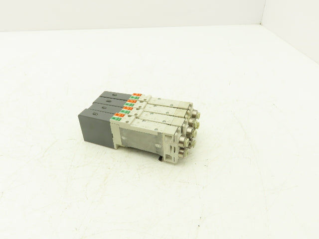SMC SQ2231D-5D1-C6 Pneumatic 5 Port 2 Pos. Double Solenoid Valve 24V Lot of 4
