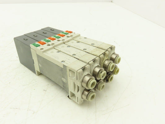 SMC SQ2231D-5D1-C6 Pneumatic 5 Port 2 Pos. Double Solenoid Valve 24V Lot of 4