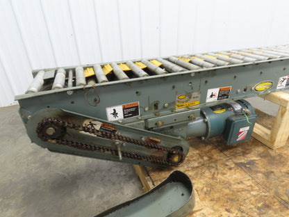 Hytrol 12"x 72" Accumulation Conveyor 1-3/8" Roller 10"BF V-Belt Drive 230/460V