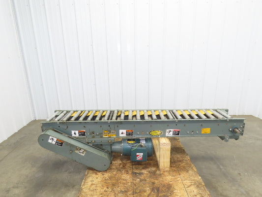 Hytrol 12"x 72" Accumulation Conveyor 1-3/8" Roller 10"BF V-Belt Drive 230/460V