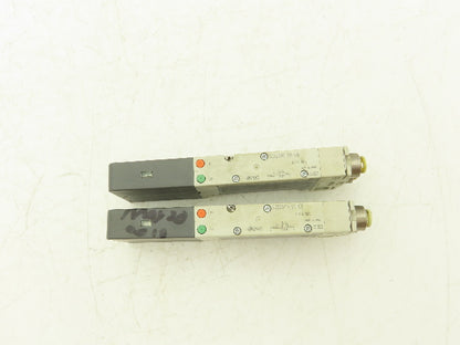 SMC SQ2231D-51-C6 Pneumatic 5 Port 2 Pos. Double Solenoid Valve 24V Lot of 2