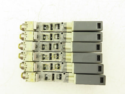 SMC SQ2131D-5D-C6 Pneumatic 5 Port 2 Pos. Single Solenoid Valve 24V Lot of 6