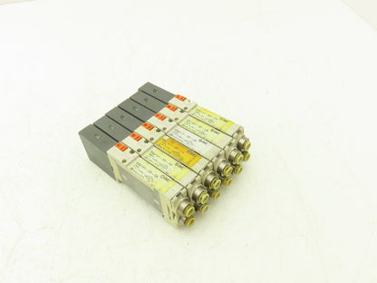 SMC SQ2131D-5D-C6 Pneumatic 5 Port 2 Pos. Single Solenoid Valve 24V Lot of 6
